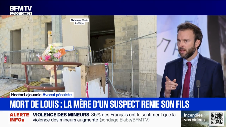 Hector Lajouanie sur le plateau de BFM Story le 1er juillet 2026
